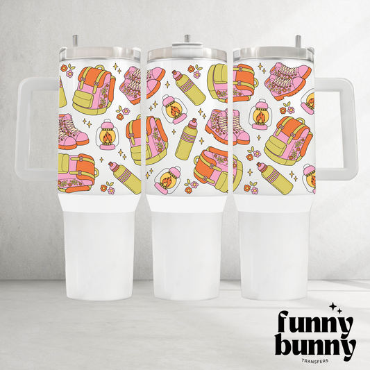Camping Gear- 40oz UVDTF Tumbler Wrap