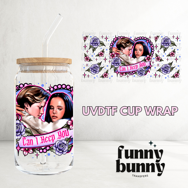 Can I Keep You Lovers 16oz UVDTF Cup Wrap Funny Bunny Transfers