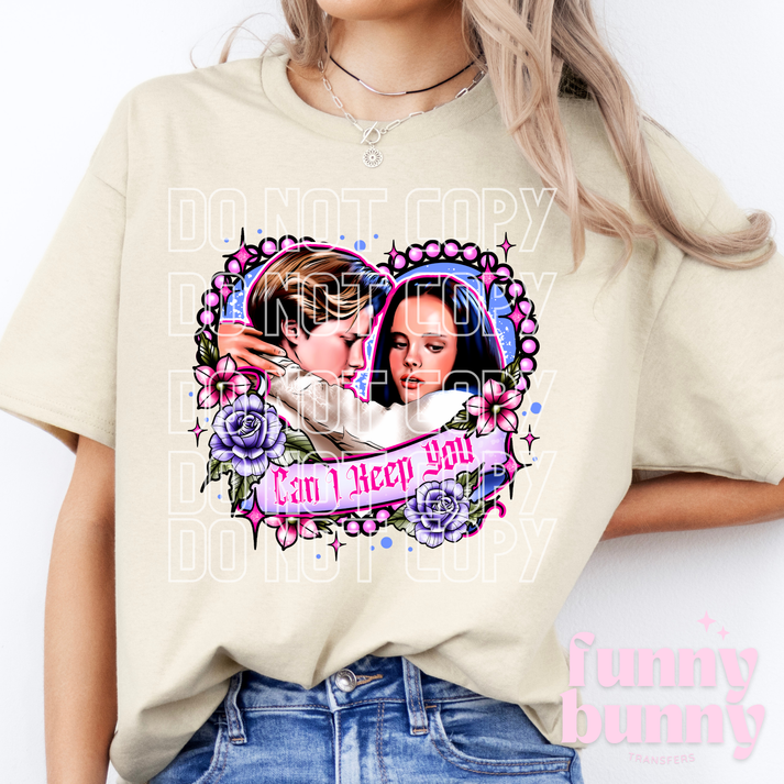 Can I Keep You Lovers DTF Transfer Funny Bunny Transfers