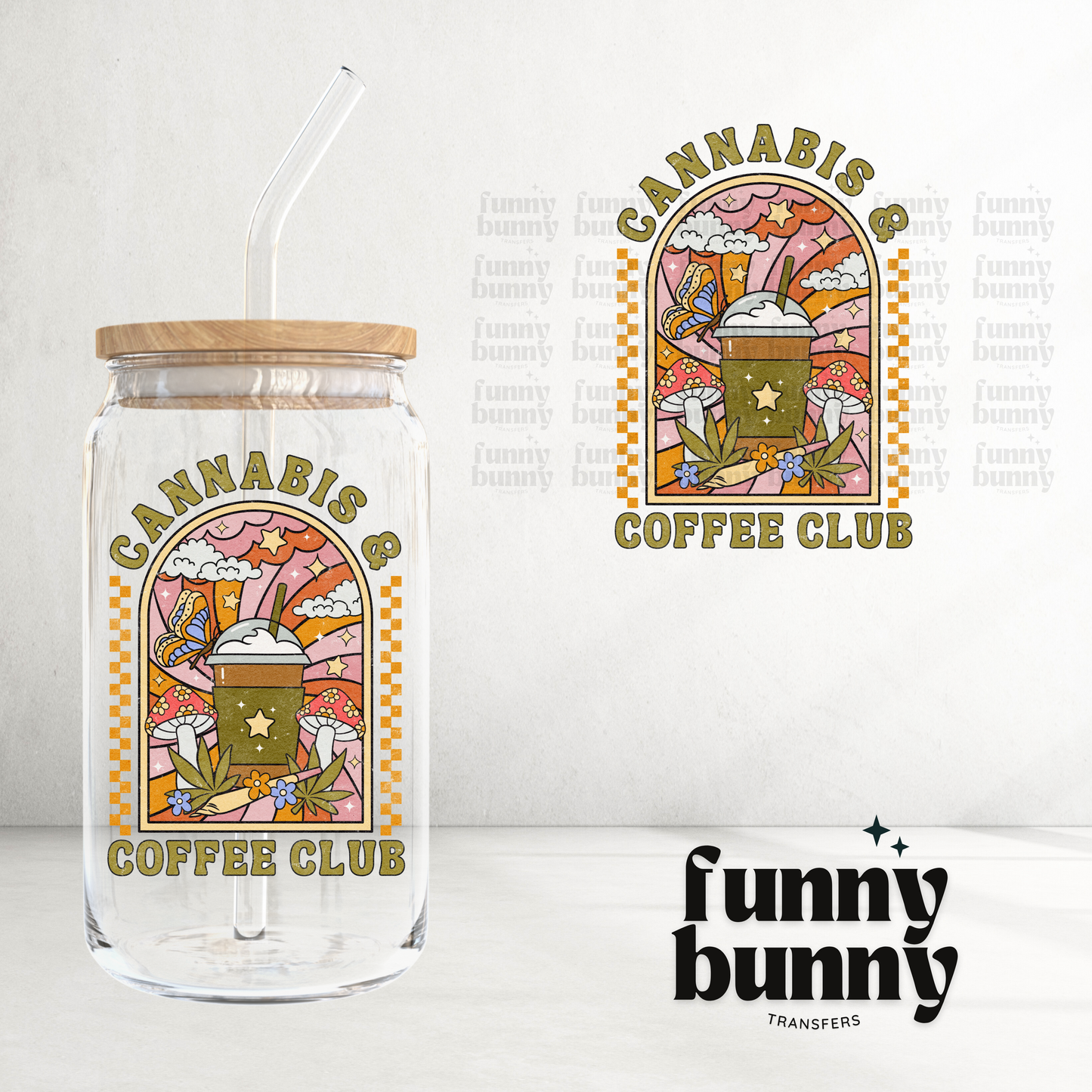 Cannabis Coffee Club - UVDTF Decal