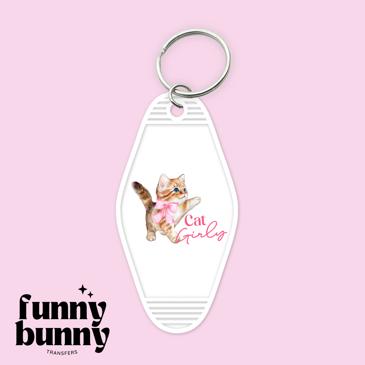 Cat Girly - Motel Keychain