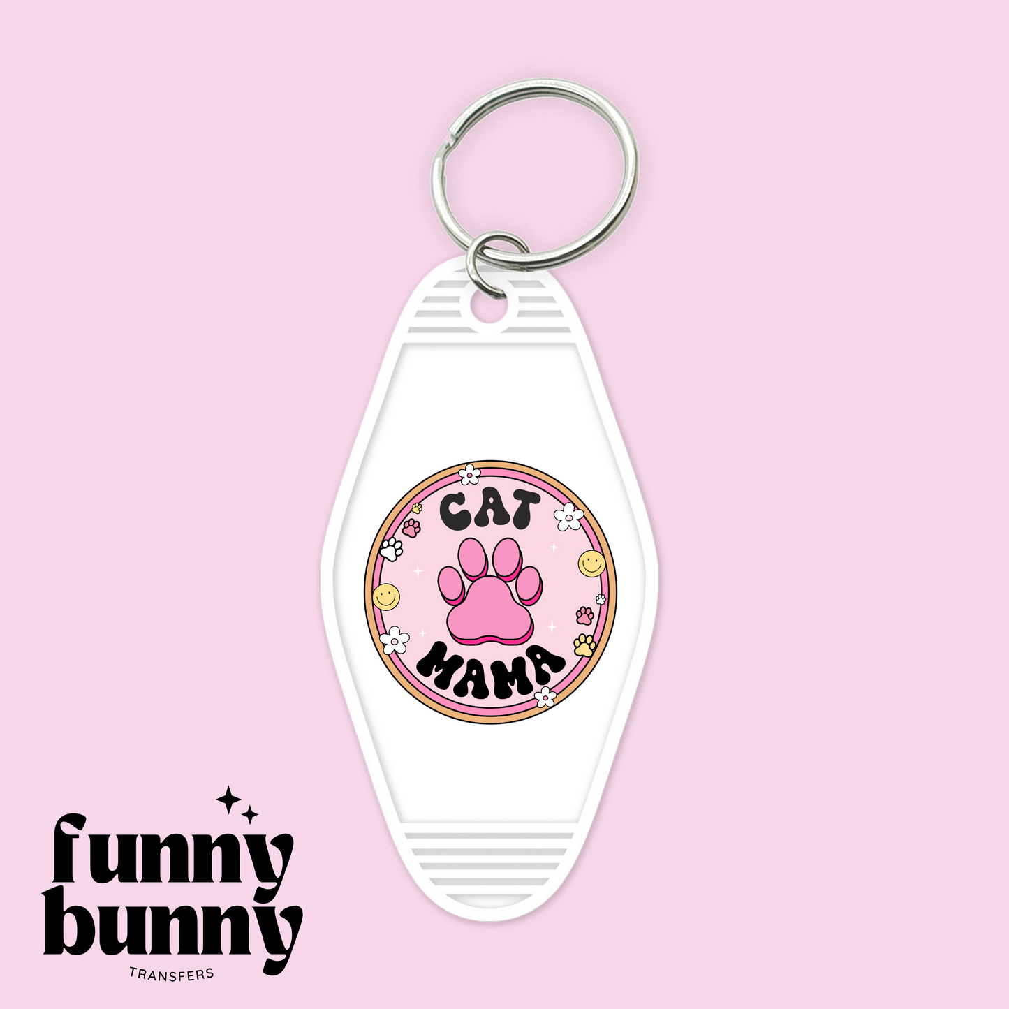 Cat Mama - Motel Keychain