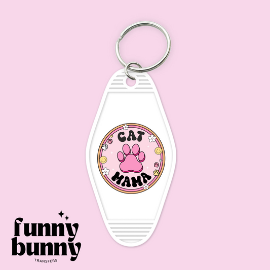 Cat Mama - Motel Keychain