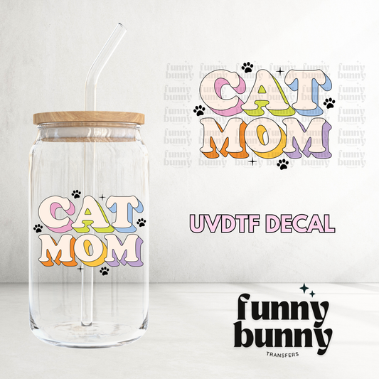 Cat Mom - UVDTF Decal