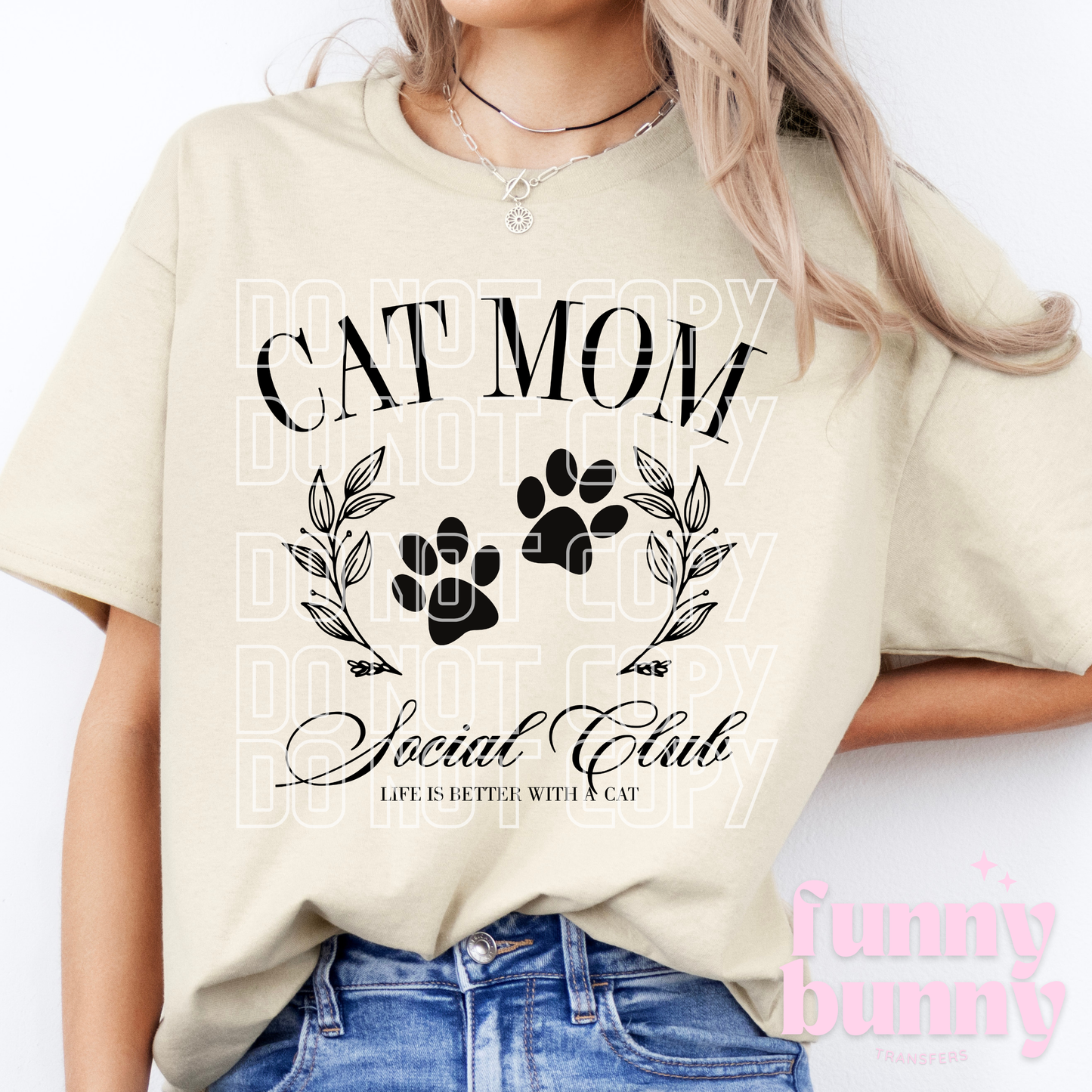 Cat Mom Social Club - DTF Transfer