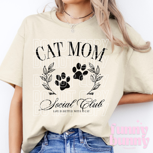 Cat Mom Social Club - DTF Transfer