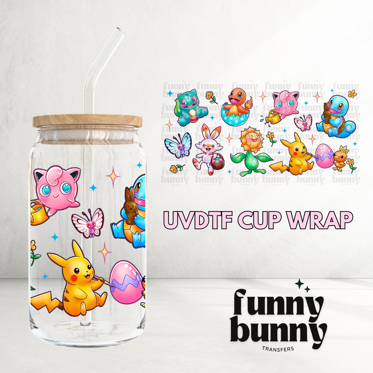 Catch Them All - 16oz UVDTF Cup Wrap