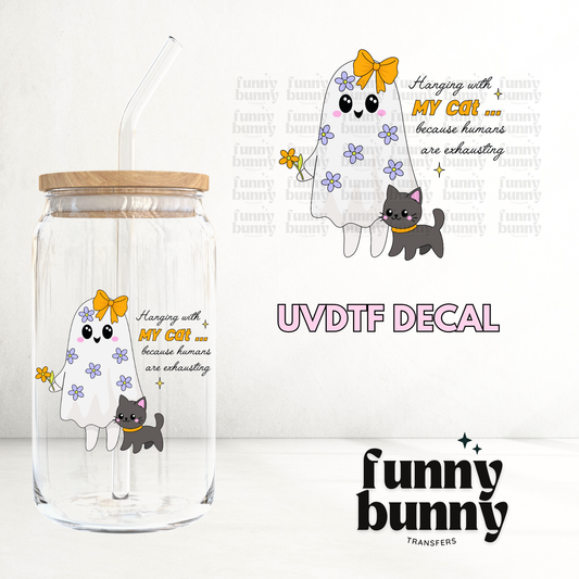 Cats Humans Are Exhausting - UVDTF Decal