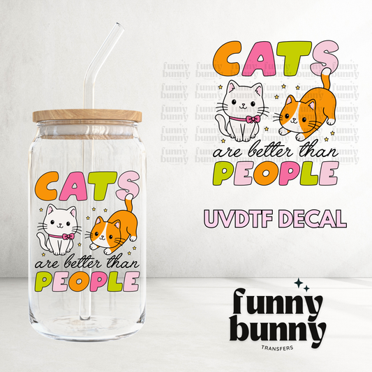 Cats vs People - UVDTF Decal