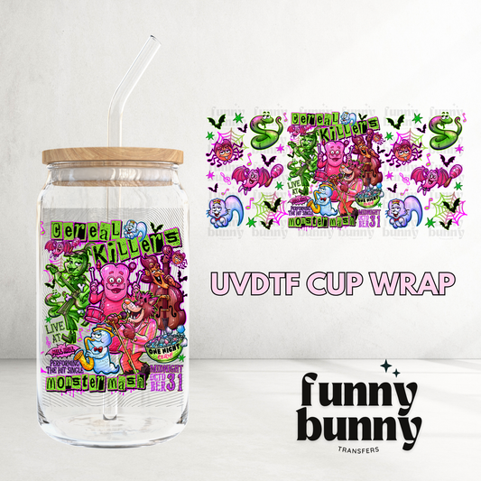 Cereal Killer Monsters 2.0 - 16oz UVDTF Cup Wrap