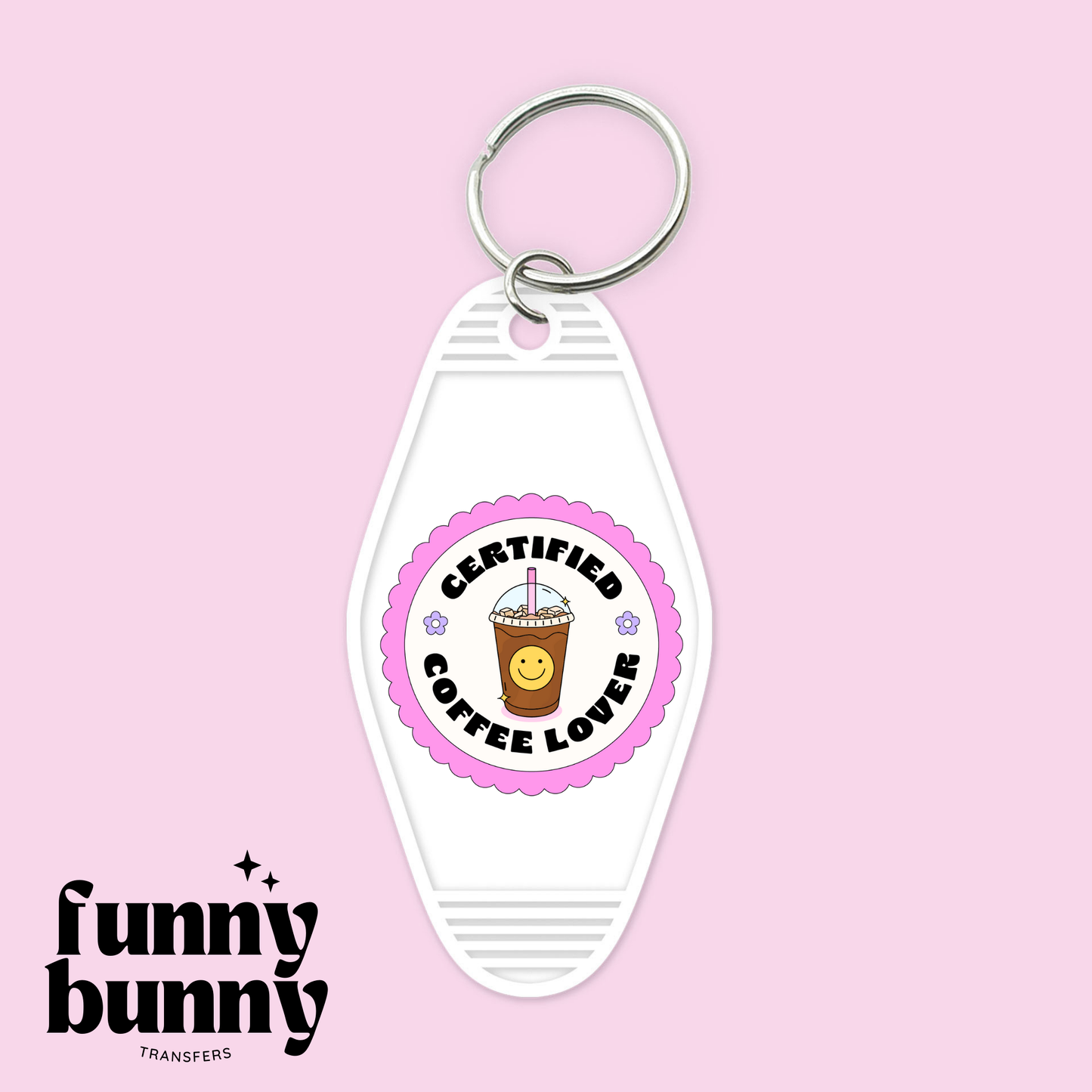 Certified Coffee Lover Stamp - Motel Keychain