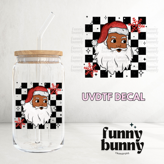 Checkered POC Santa - UVDTF Decal