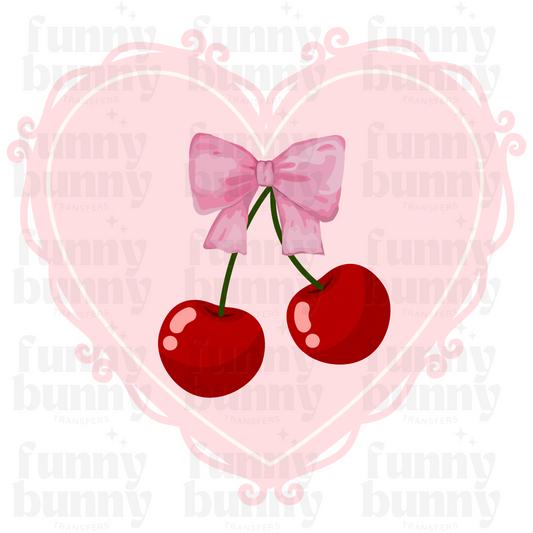 Cherry Heart - Sublimation Transfer