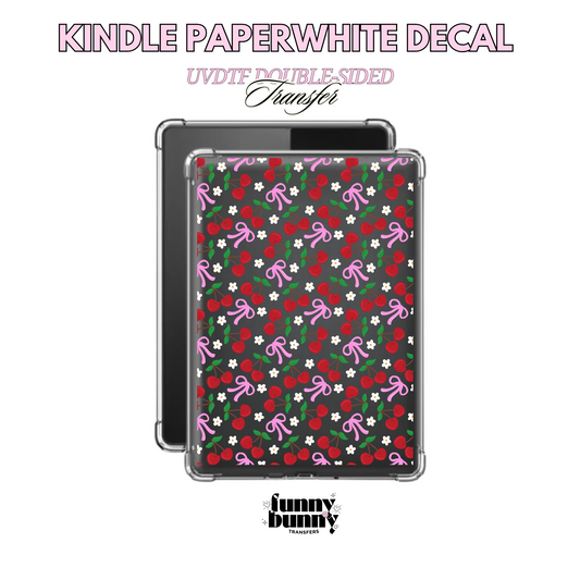Cherry Pink Bows - Kindle Decal