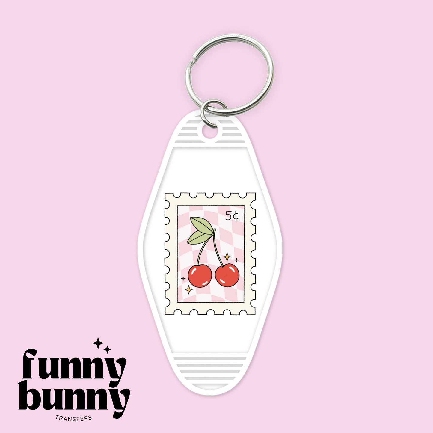 Cherry Stamp - Motel Keychain