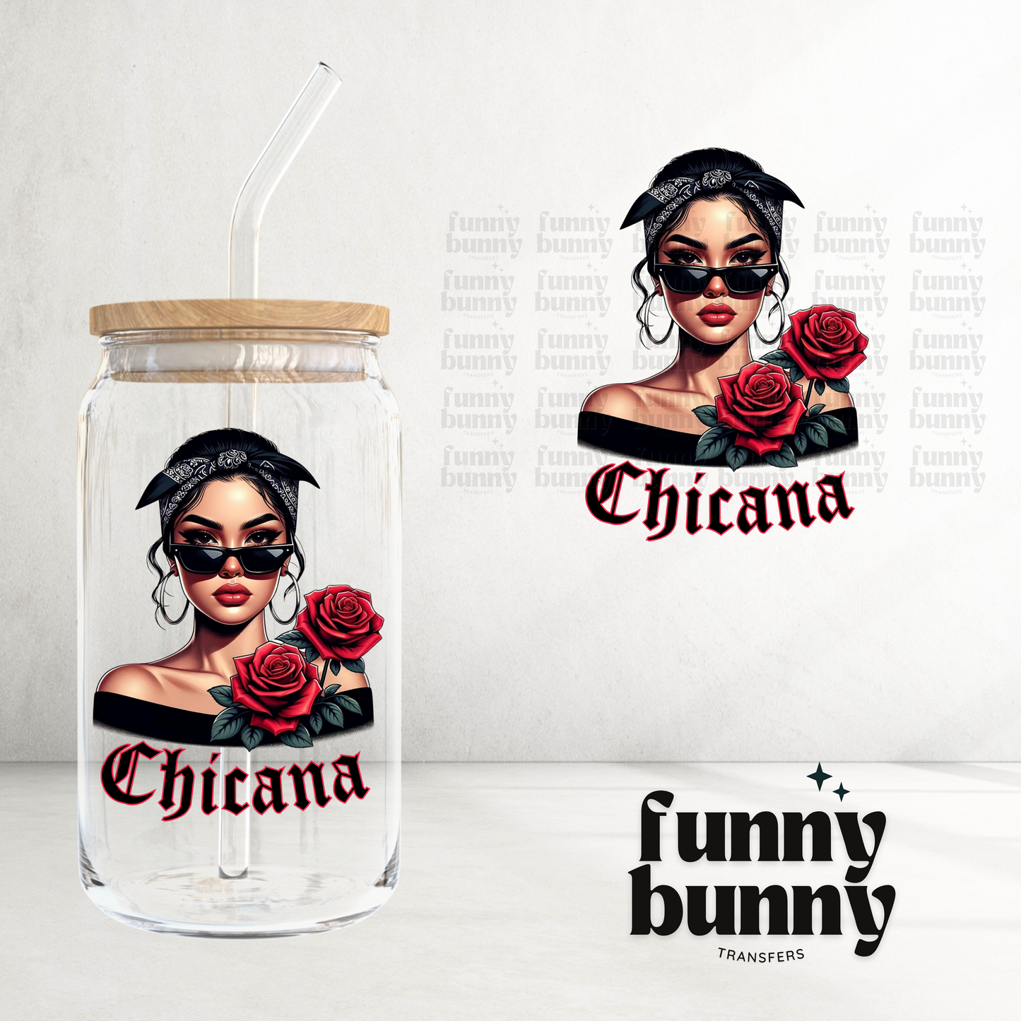 Chicana Girly - UVDTF Decal