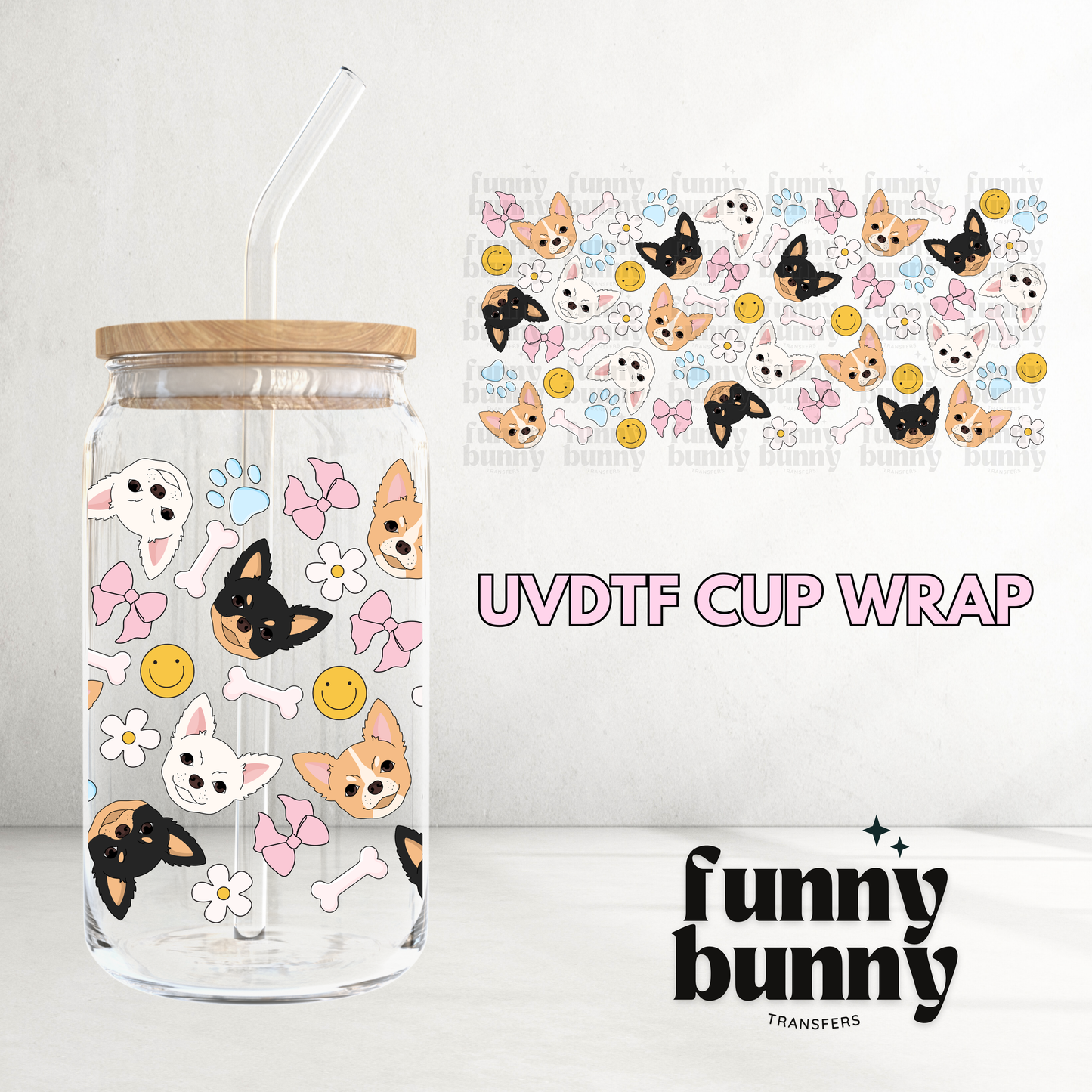 Chihuahua - 16oz UVDTF Cup Wrap