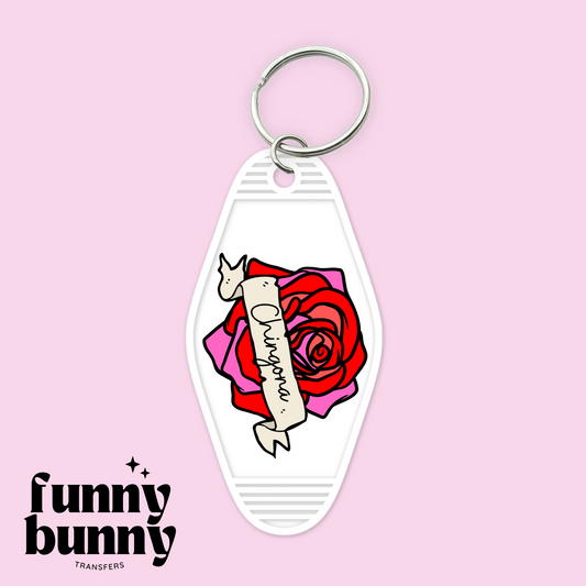 Chingona Rose - Motel Keychain