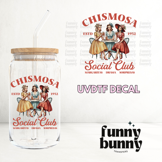 Chismosa Social Club - UVDTF Decal