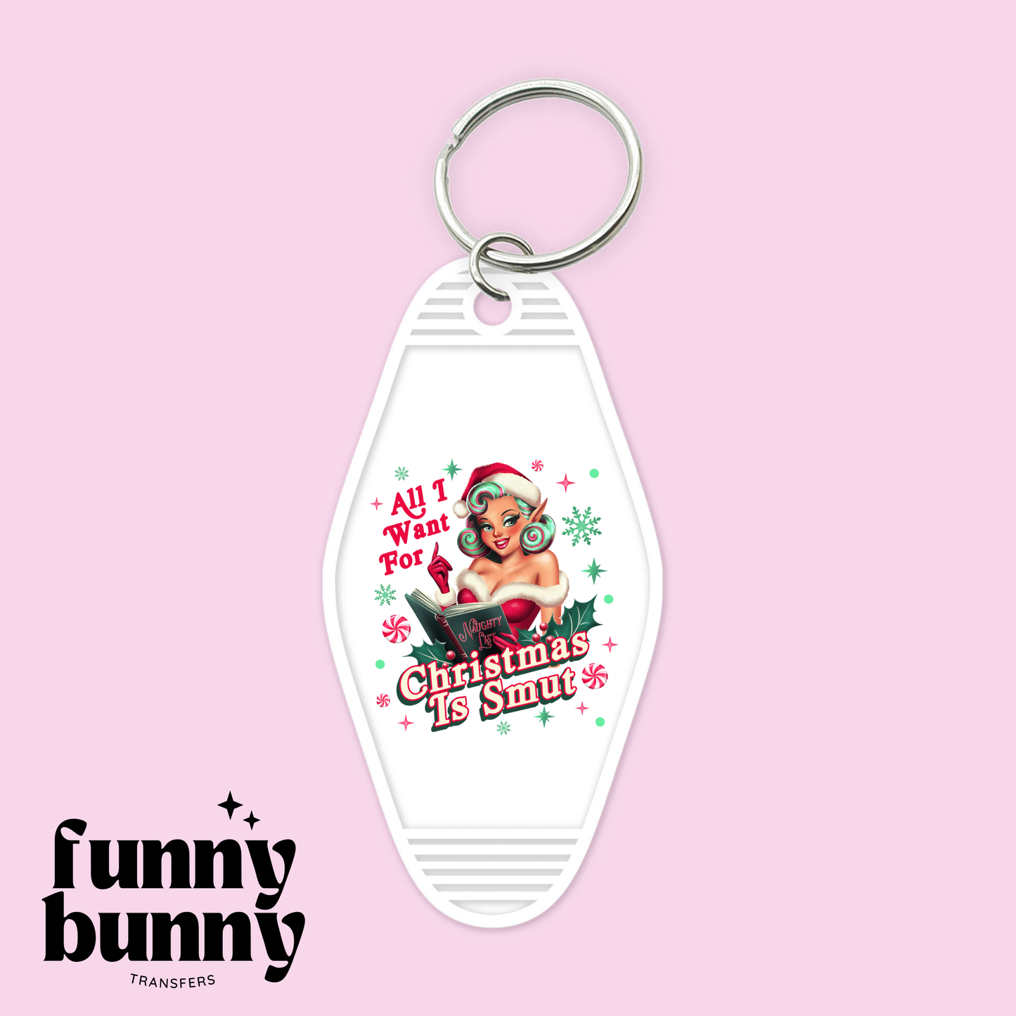 Christmas Is Smut - Motel Keychain