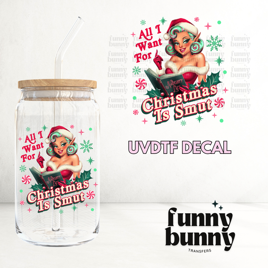 Christmas Is Smut - UVDTF Decal