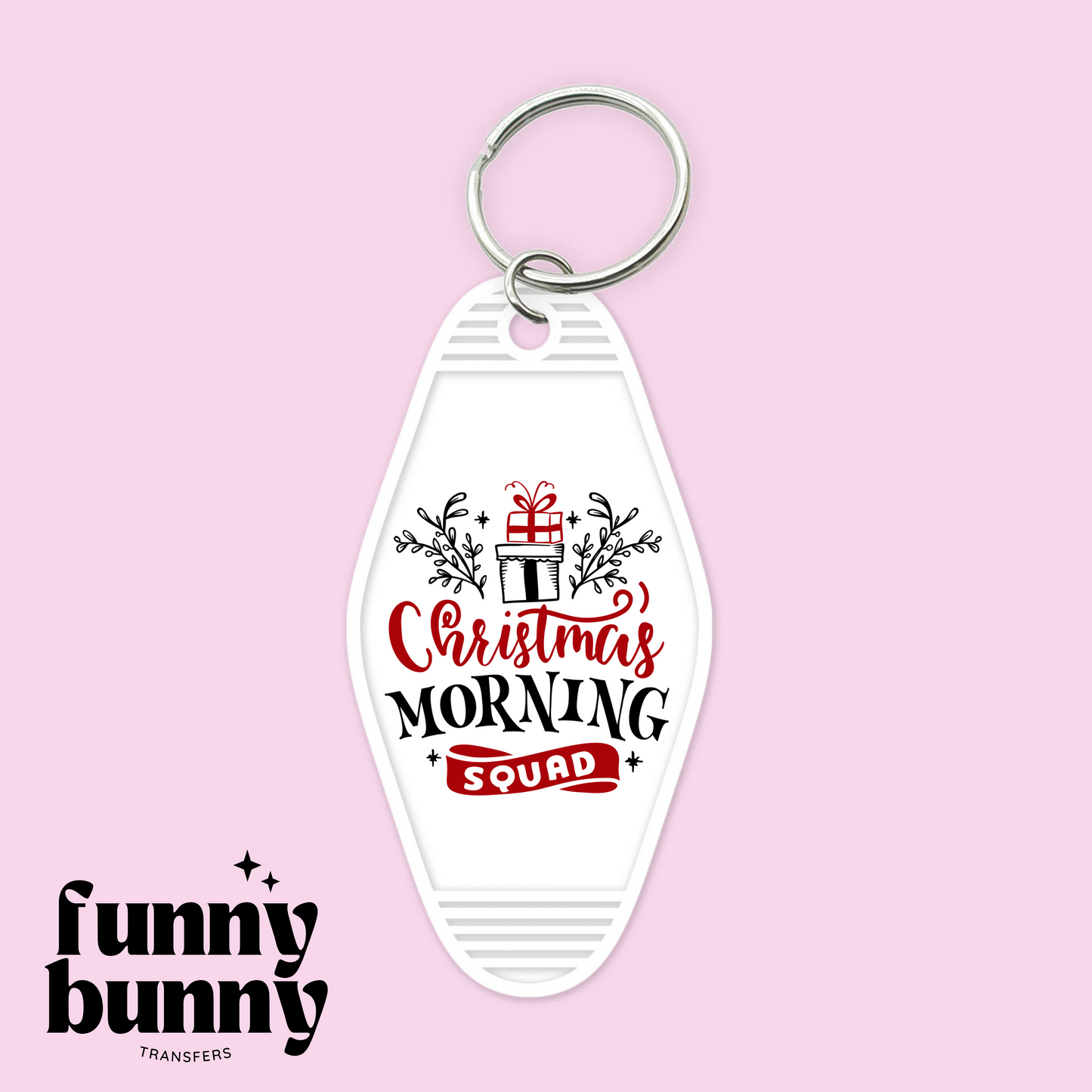 Christmas Morning - Motel Keychain