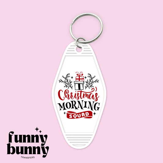 Christmas Morning - Motel Keychain