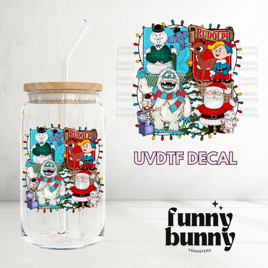 Christmas Rudolph & Friends - UVDTF Decal