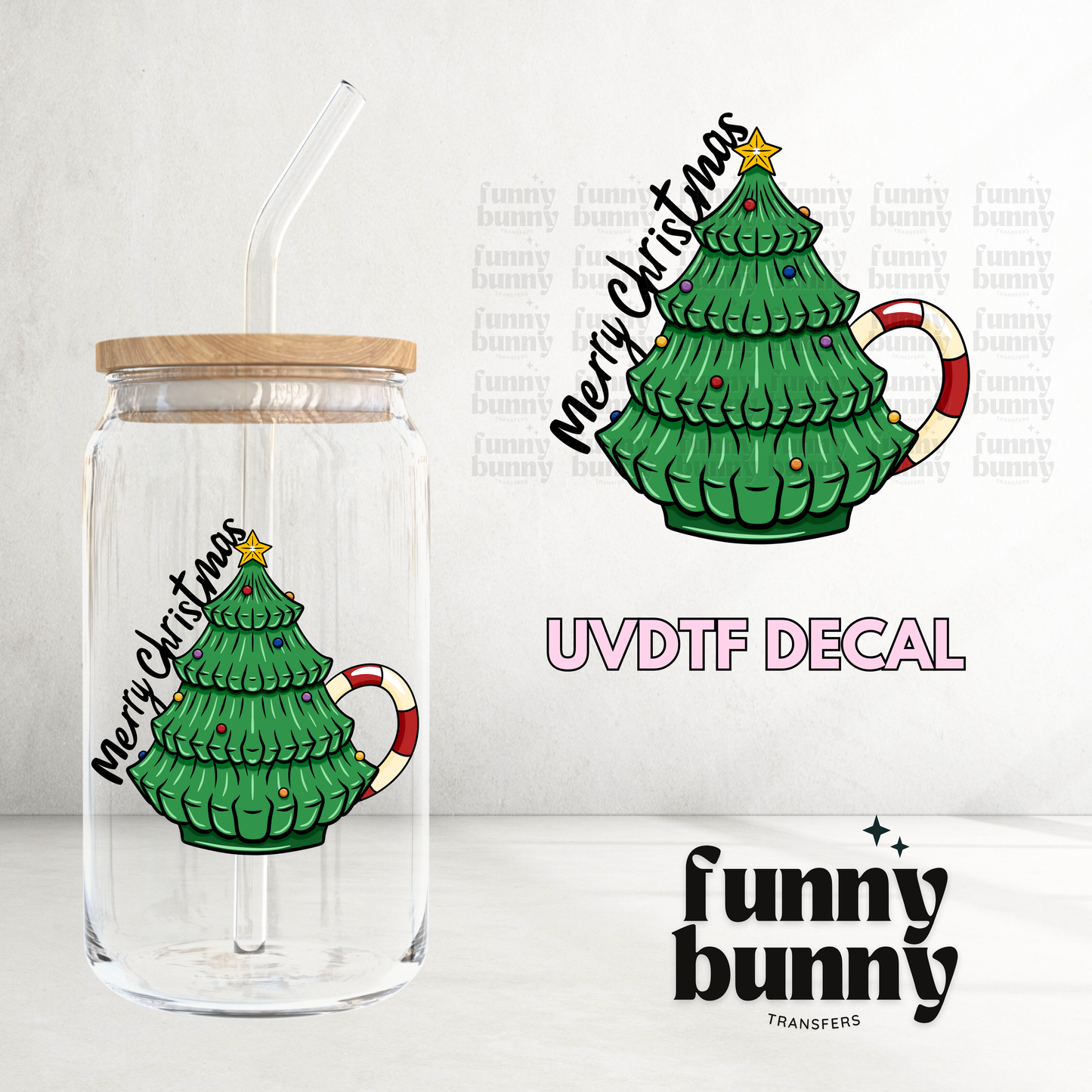 Christmas Tree Mug - UVDTF Decal