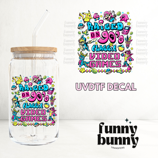 Classic 90's Video Games - UVDTF Decal
