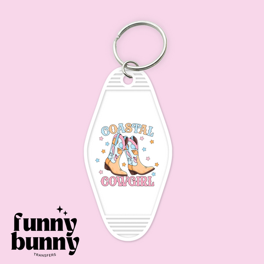 Coastal Cowgirl - Motel Keychain