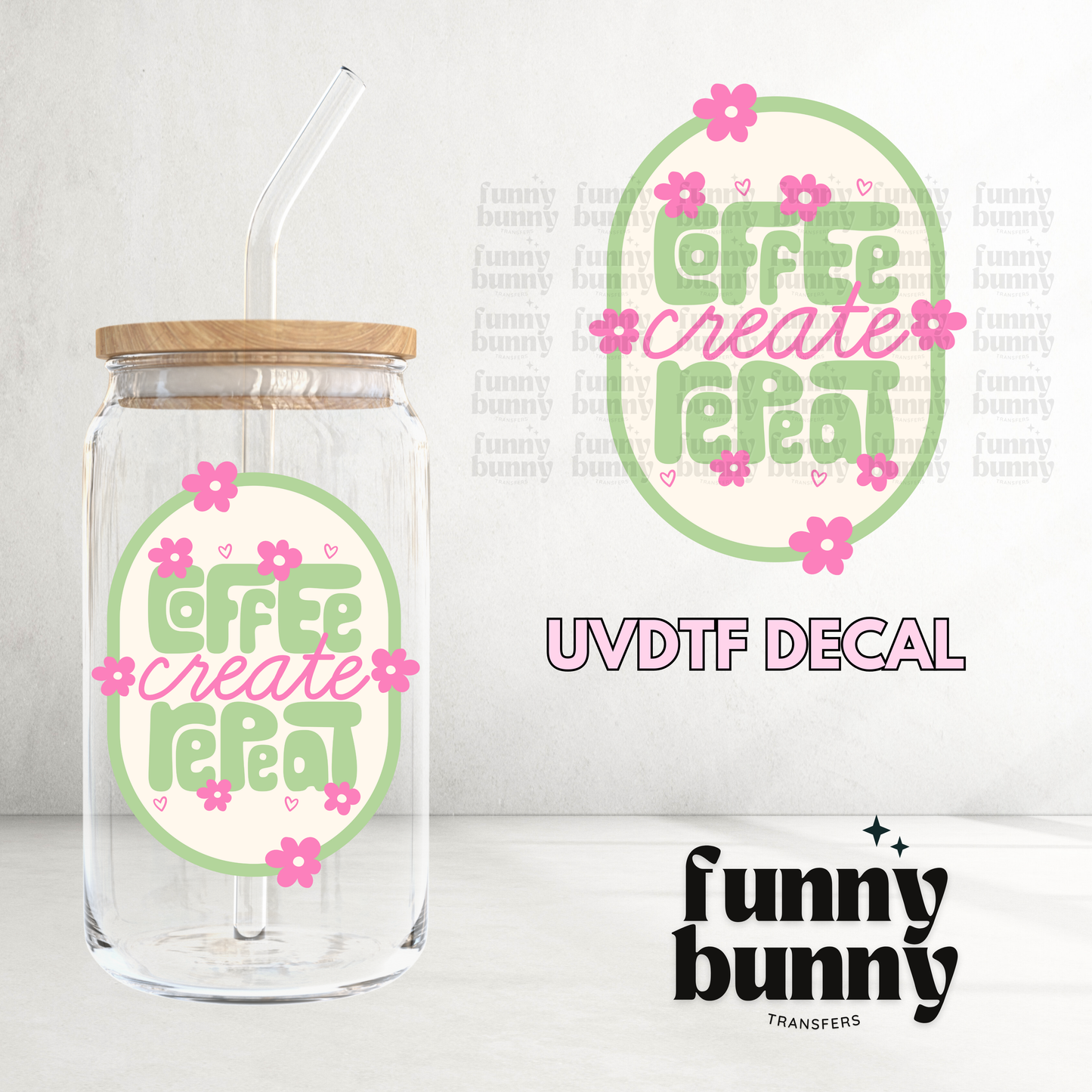 Coffee Create Retreat - UVDTF Decal