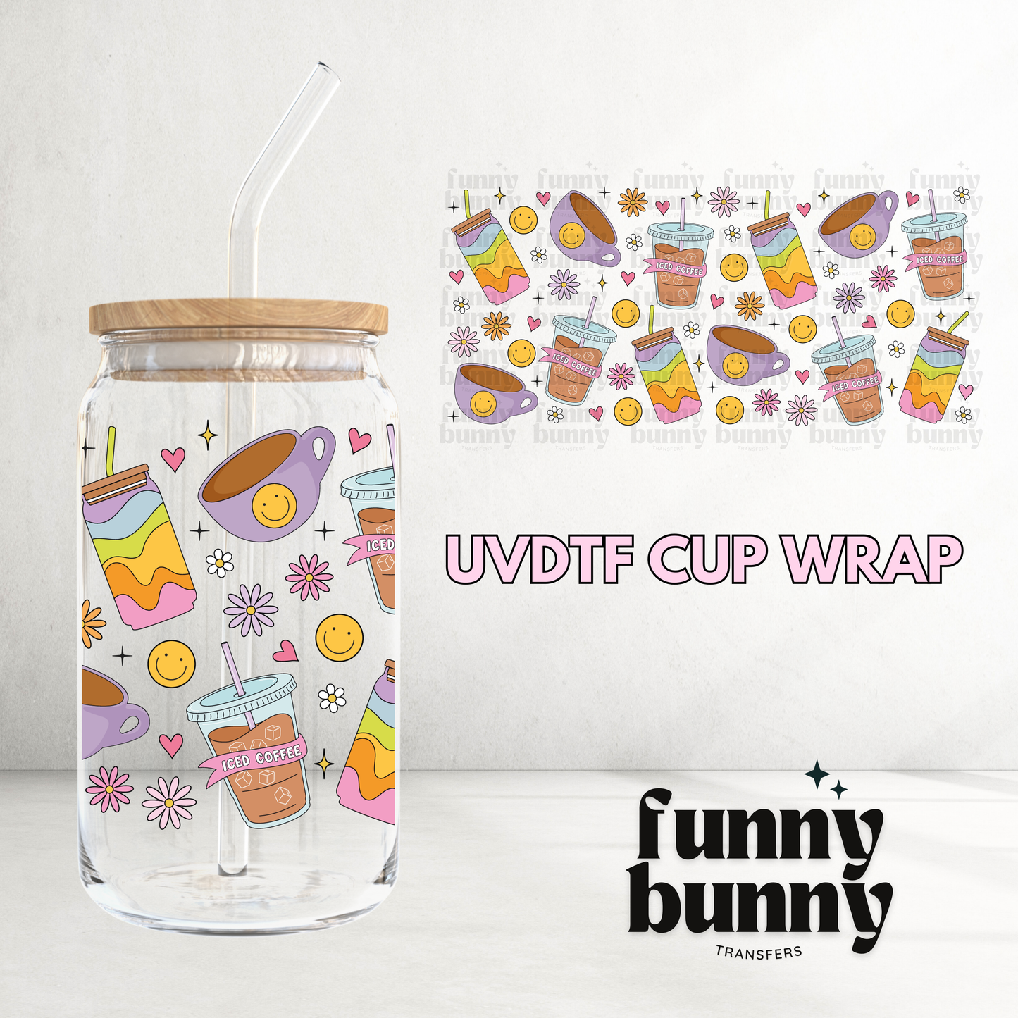 Coffee Girls - 16oz UVDTF Cup Wrap