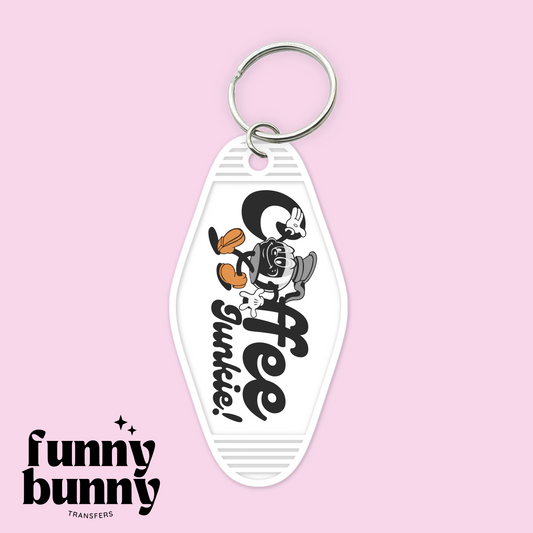 Coffee Junkie - Motel Keychain