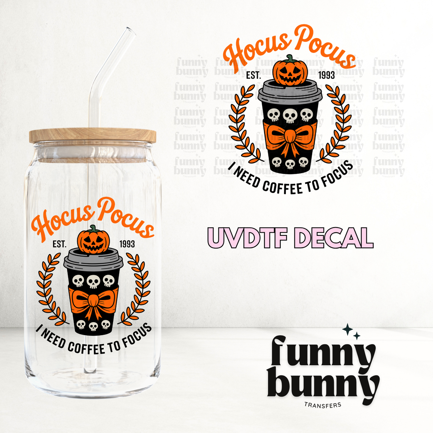 Coffee To Focus Please - UVDTF Decal