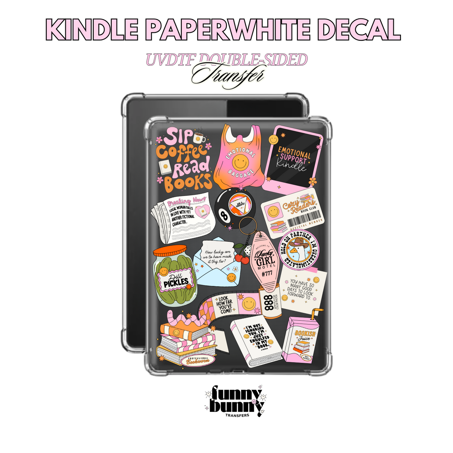 Coffee & Books - Kindle Decal