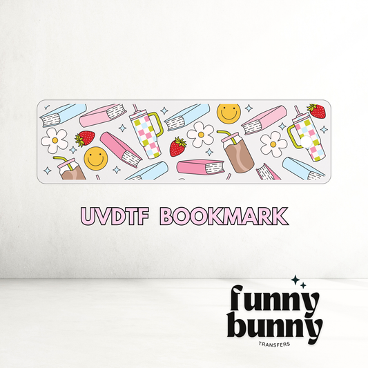 Coffee & Books - UVDTF Bookmark Decal