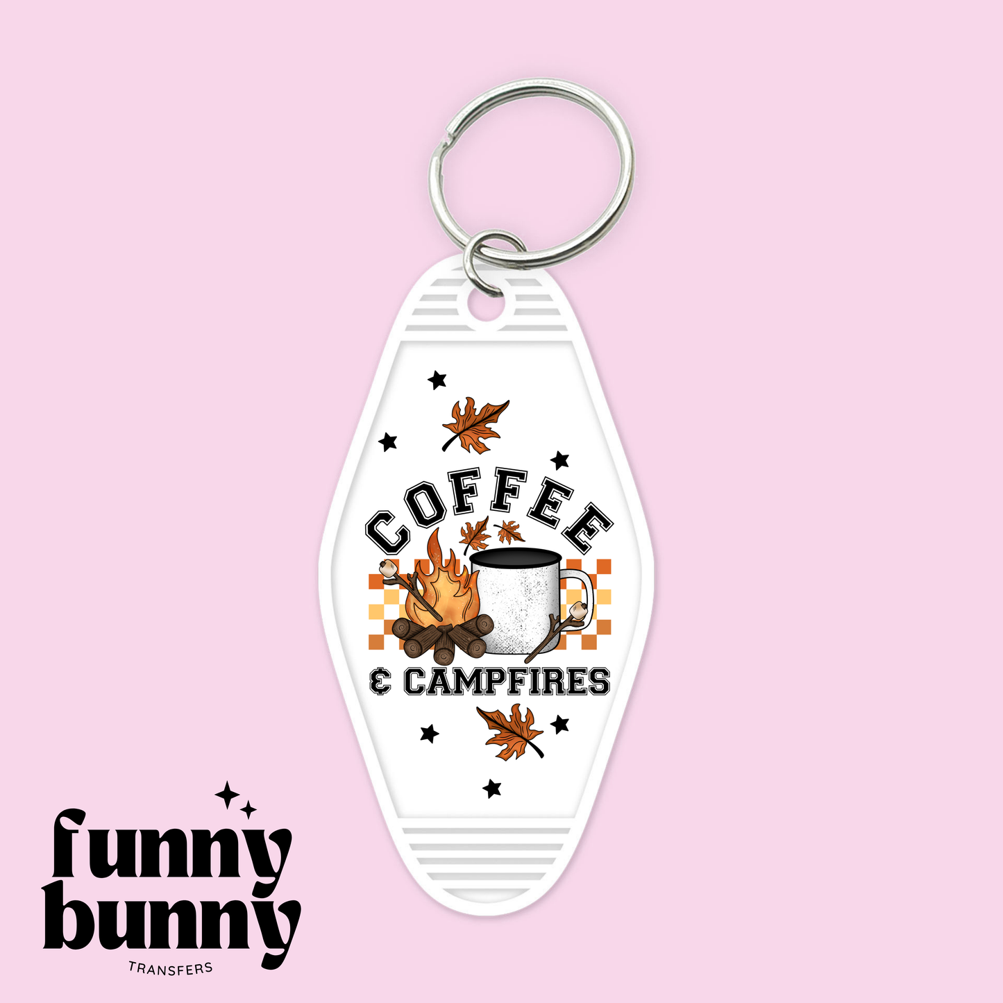 Coffee & Campfires - Motel Keychain