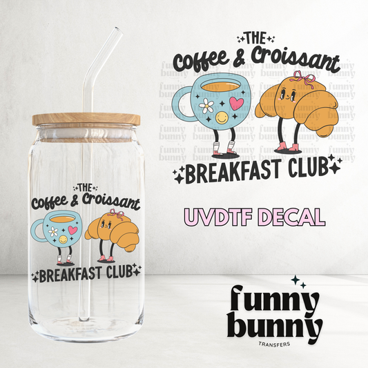 Coffee & Croissant - UVDTF Decal