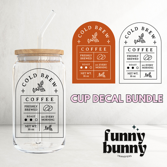 Cold Brew Coffee - UVDTF Decal Bundle