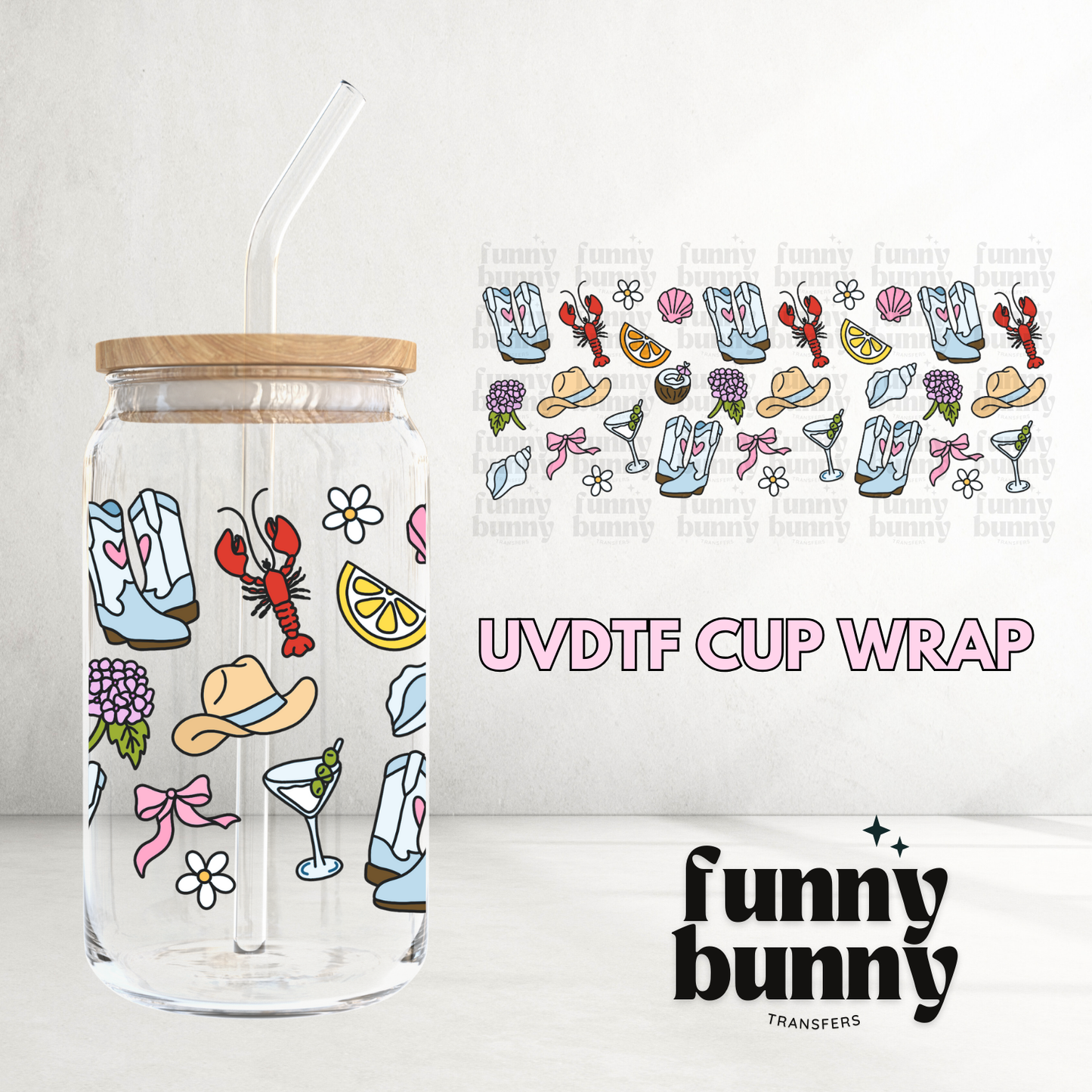Colorful Summer - 16oz UVDTF Cup Wrap
