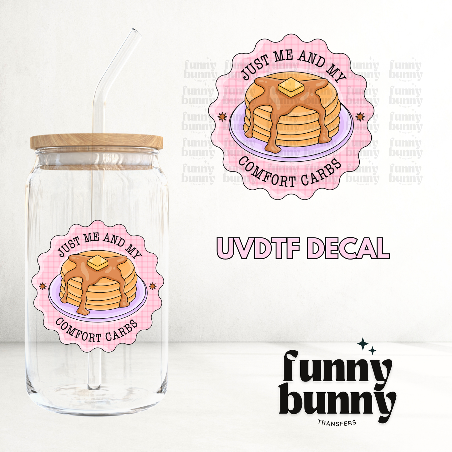 Comfort Carbs - UVDTF Decal