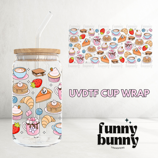 Comfort Sweet Treats - 16oz UVDTF Cup Wrap