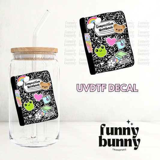 Composition Notebook  - UVDTF Decal