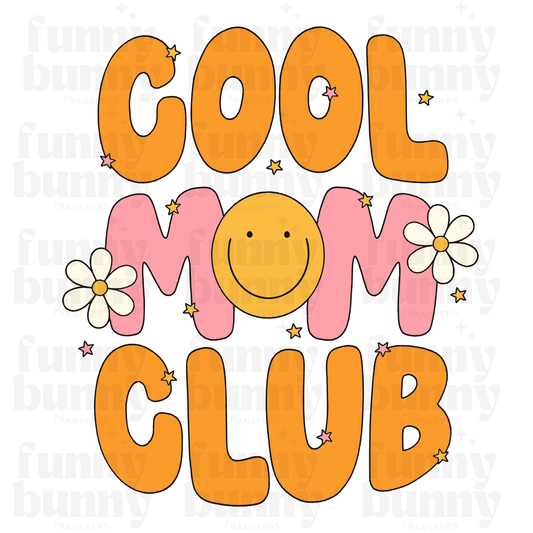 Cool Mom Club Smiley -  Sublimation Transfer