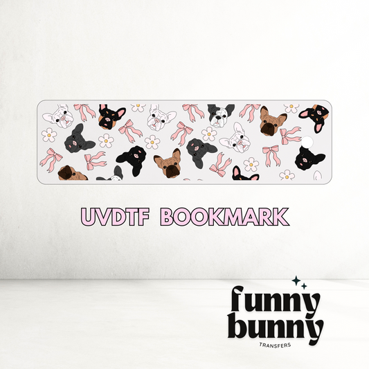 Coquette Frenchies - UVDTF Bookmark Decal