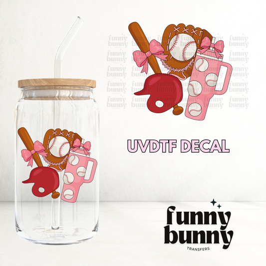 Coquette Baseball Girly - UVDTF Decal