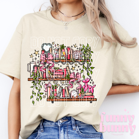 Coquette Book Lover - DTF Transfer