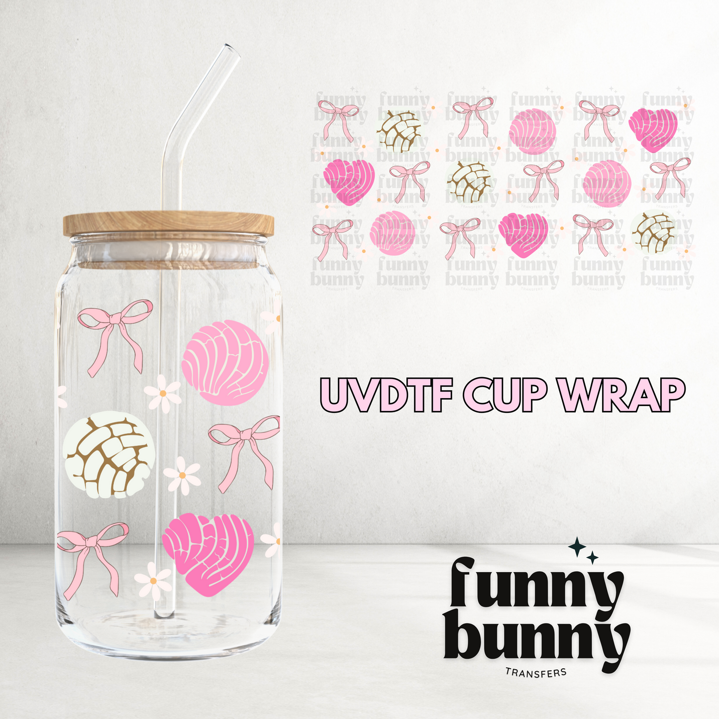 Coquette Conchas Exclusive -  16oz UVDTF Cup Wrap