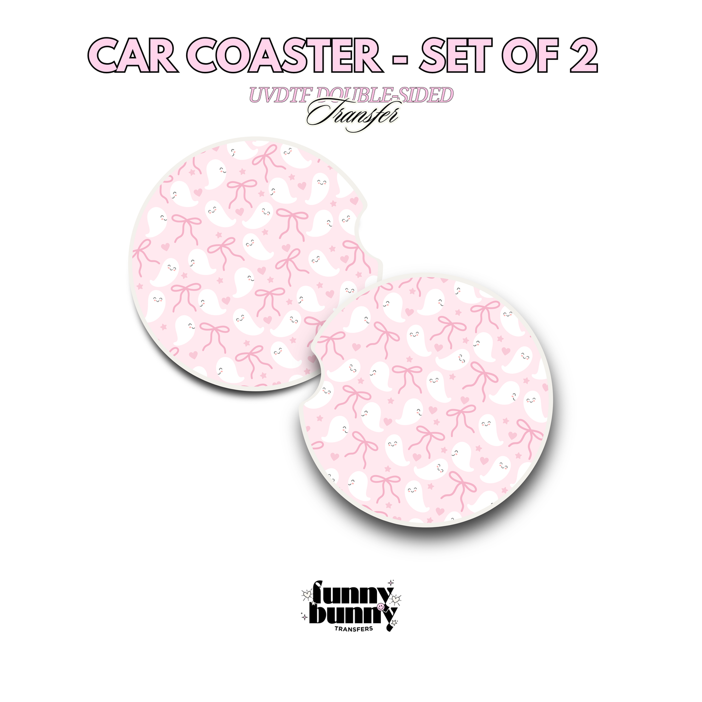 Coquette Ghosties - UVDTF Coaster